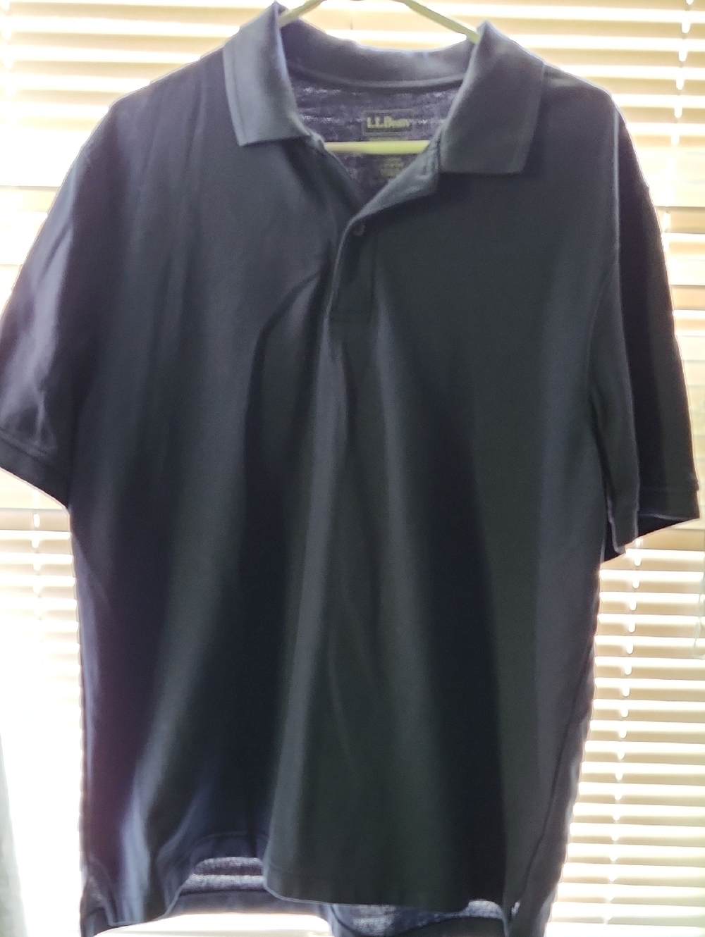 L.L. Bean Men's Dark Navy Short-Sleeve Polo